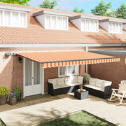 Skrovita tenda žuta i narančasta 500 ×350 cm tkanina