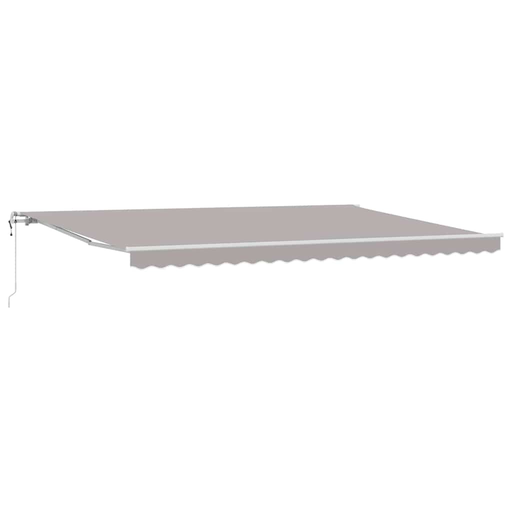 Električna retraktabilna tenda Svijetlo siva 500 × 350 cm