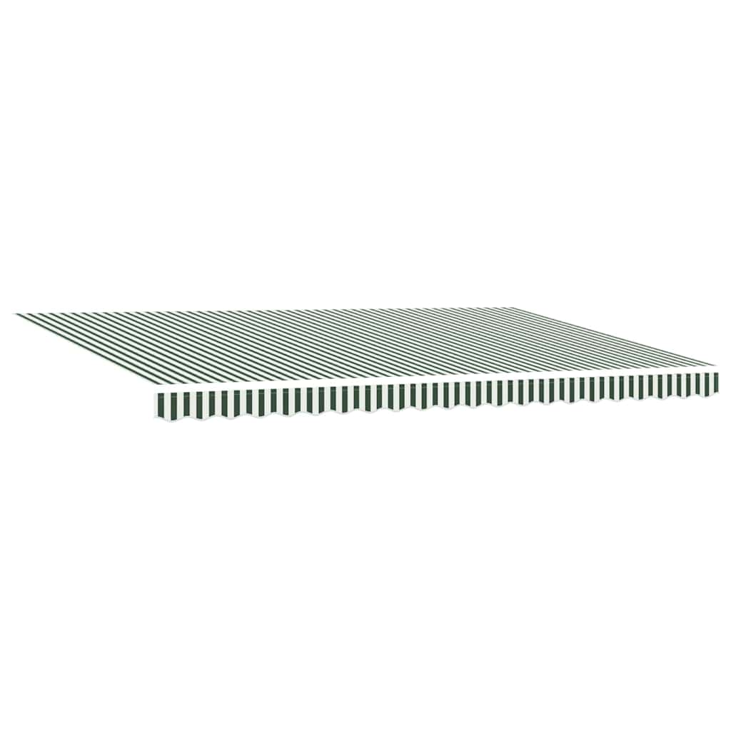 Skrovita tenda Zelena i bijela 500 × 350 cm