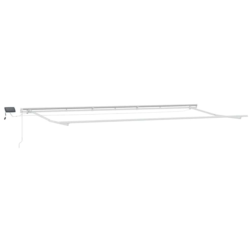 Povlačivi tende Bijela 600 × 300 cm Tkanina i Aluminij