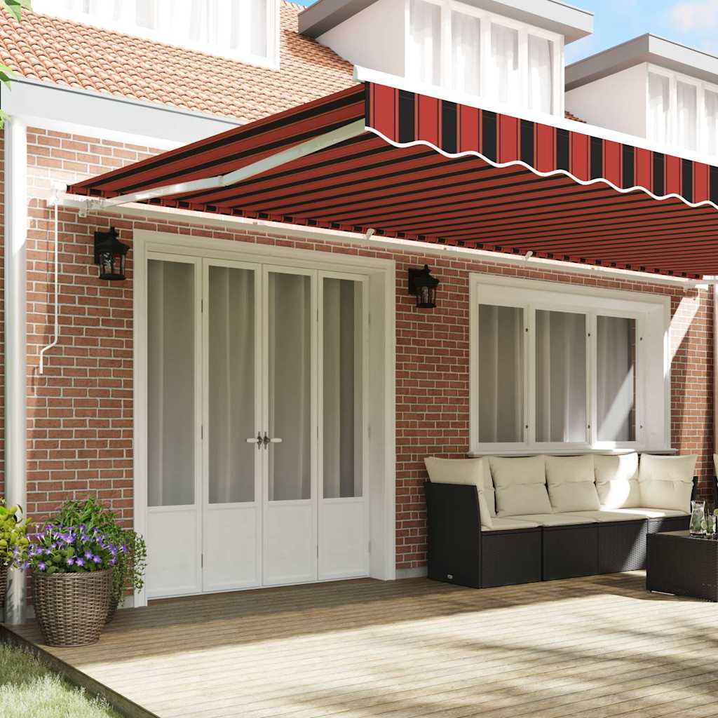 Skrovita tenda Narančasta i smeđa 600 × 350 cm