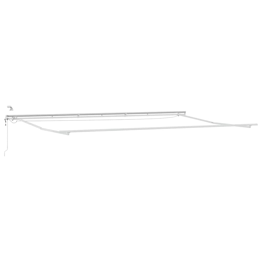 Skrovita tenda S LED lampica Narančasta i smeđa 600 × 350 cm