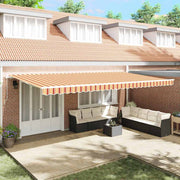 Skrovita tenda Žuta i narančasta 600 × 350 cm