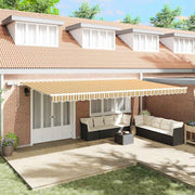 Skrovita tenda Šareni 600 × 350 cm Tkanina i čelik