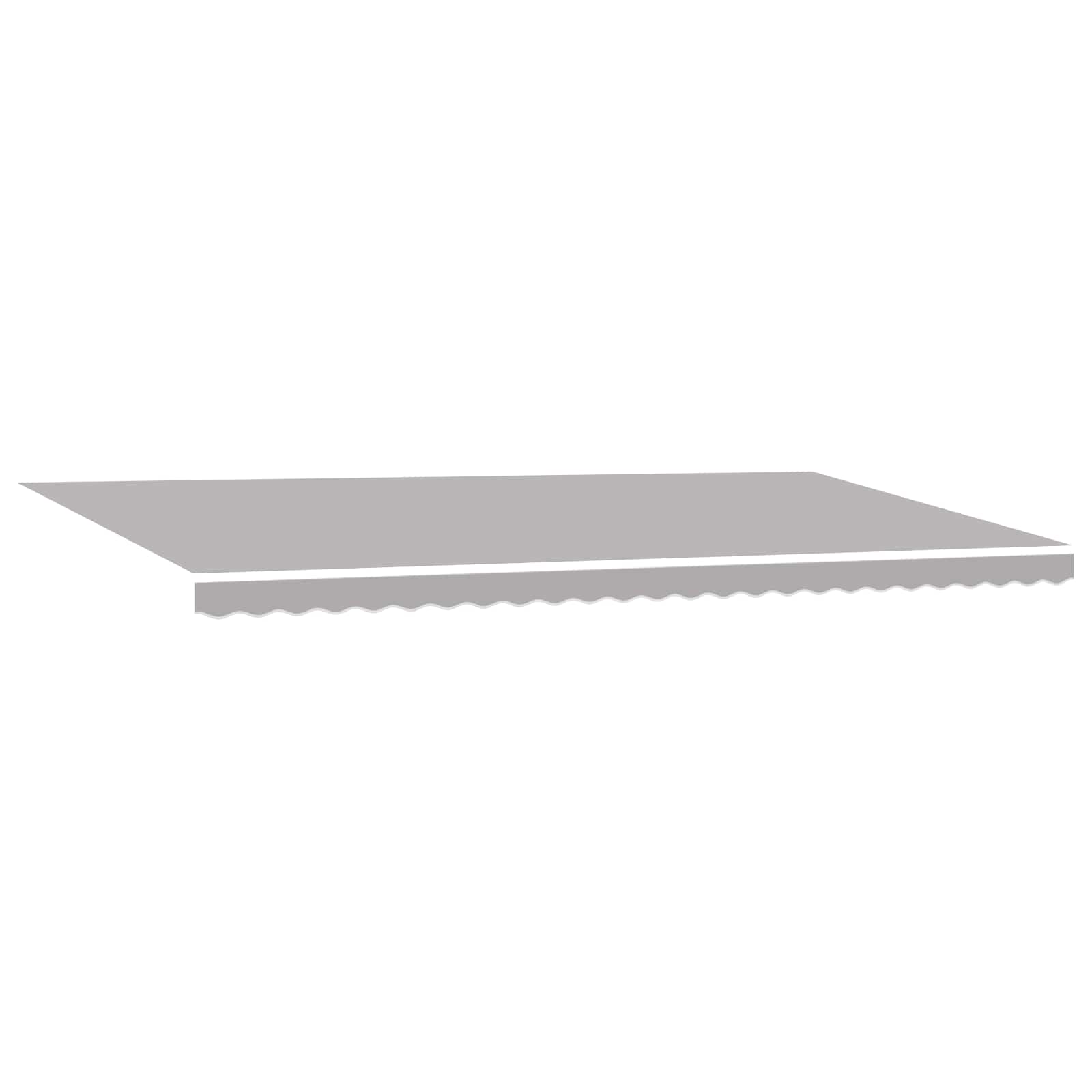 Skrovita tenda S LED lampica Svjetlosiva 600 ×350 cm tkanina