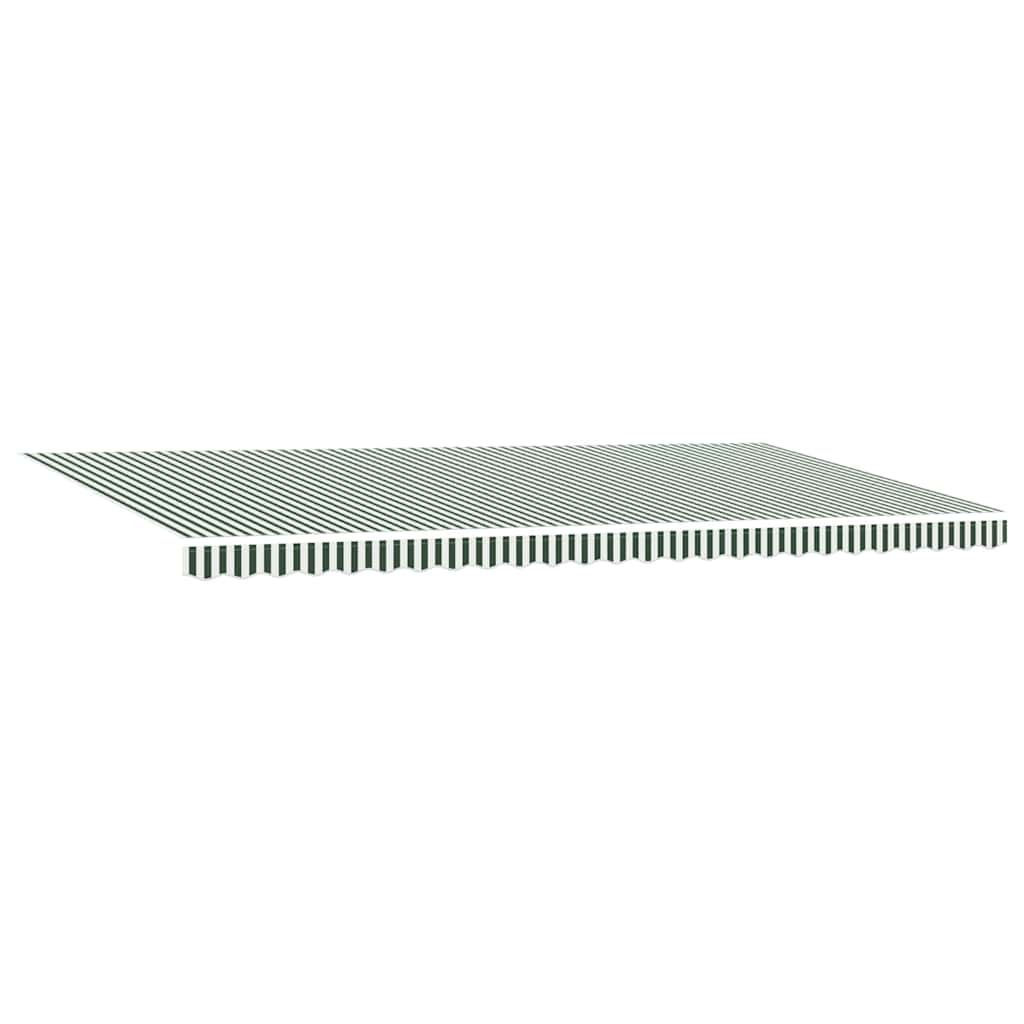 Povlačivi tende Zelena i bijela 600 × 350 cm