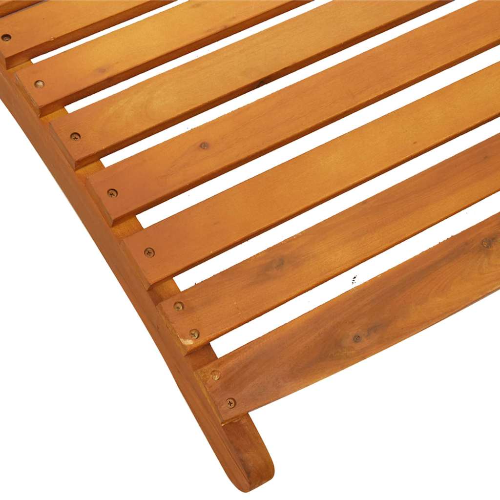 Ležaljka za sunčanje 3 pcs Smeđa Čvrsto drvo akacije