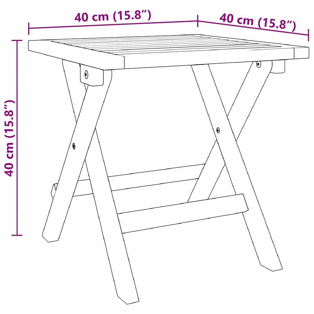 Ležaljka za sunčanje 3 pcs Smeđa Čvrsto drvo akacije