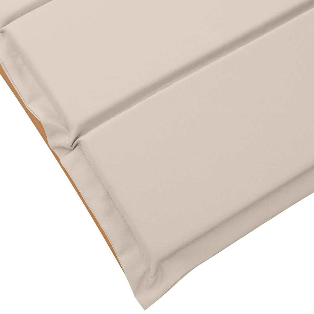 Ležaljka za sunčanje 2 pcs Krem bijela Čvrsto drvo akacije