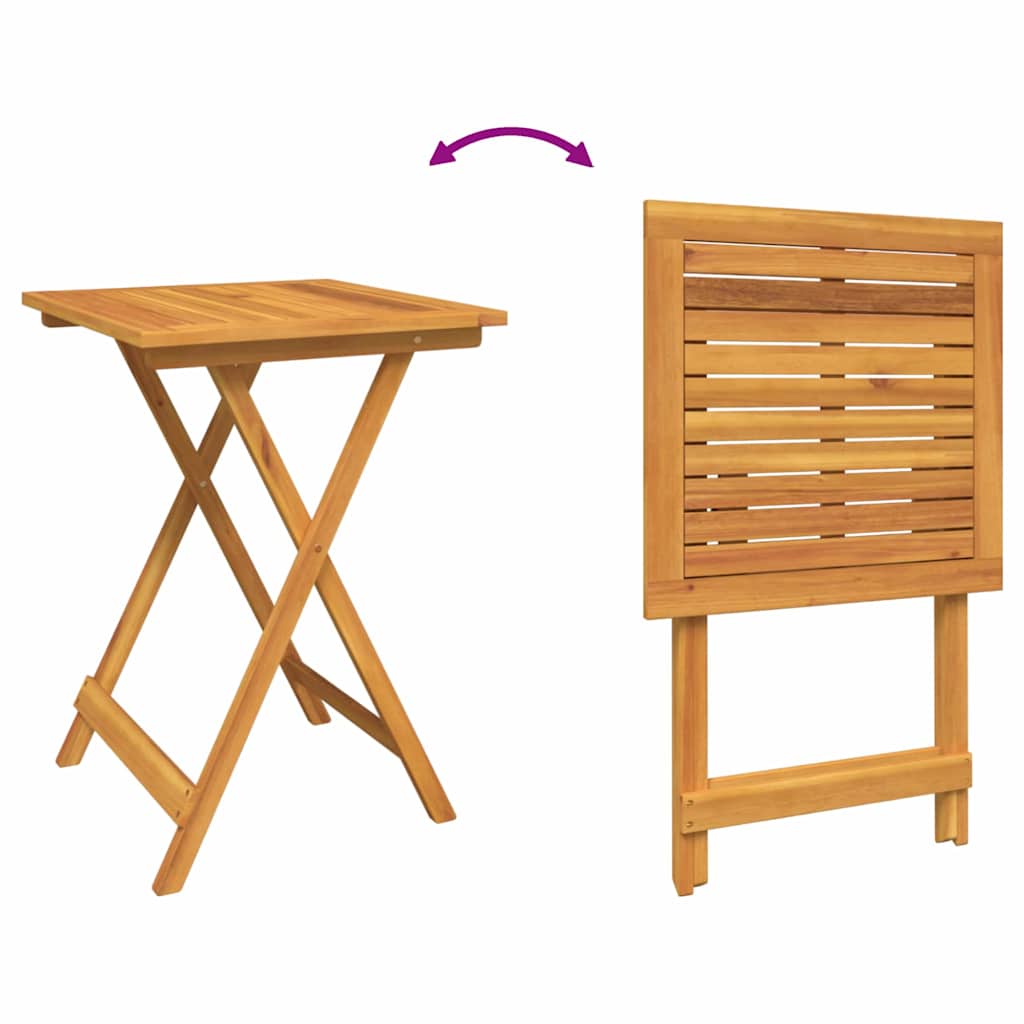 Bistro set za vrt 3 pcs Smeđa Čvrsto drvo akacije