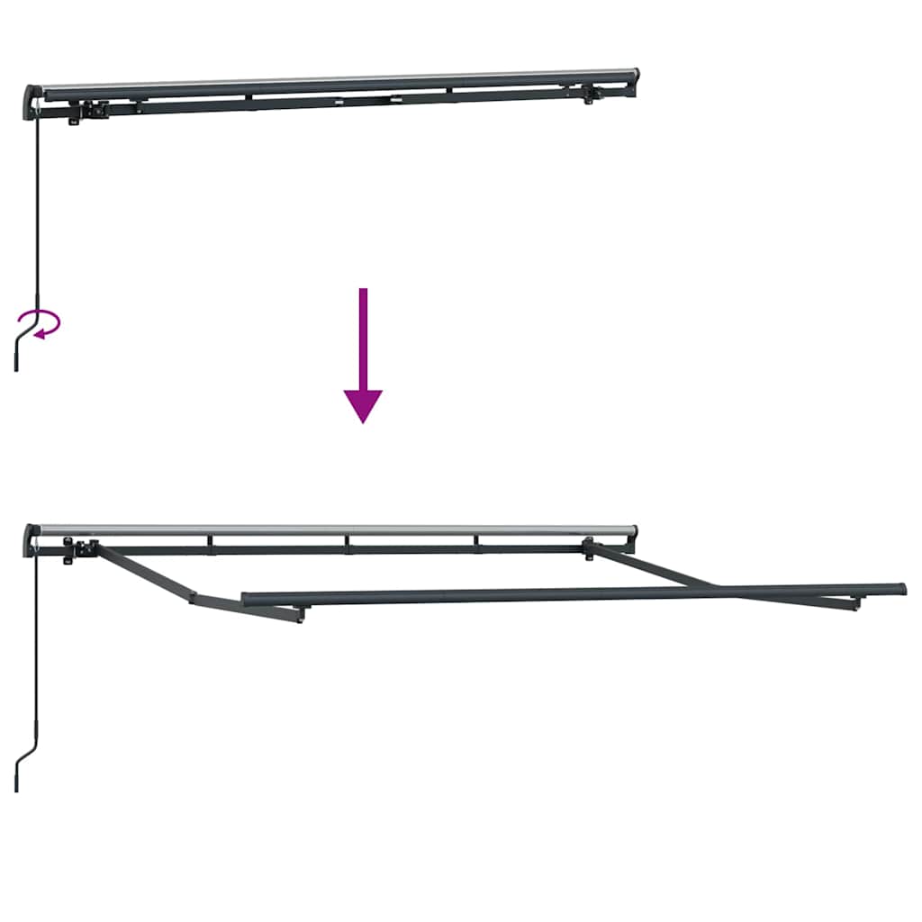 Okvir tende Antracit 3 x 2 m Metal