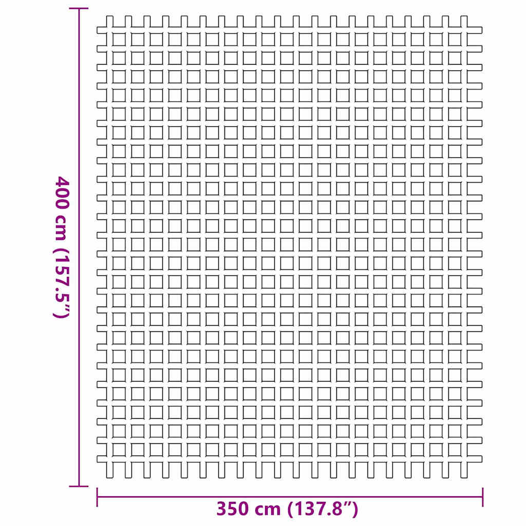 Teppi za šator Plava 400 × 350 cm Poliester