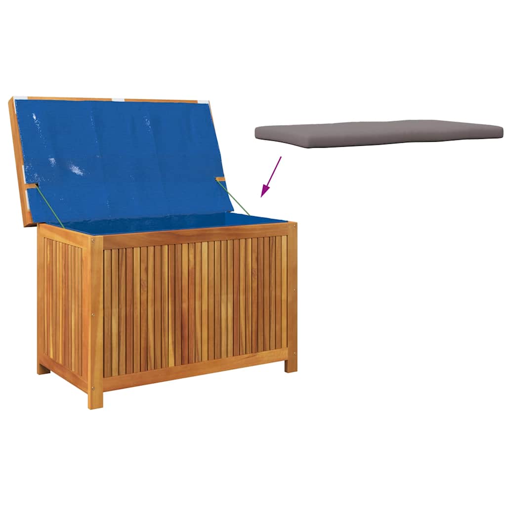 Vanjska kutija za jastuke 90x50x60,5 cm masivno drvo bagrema