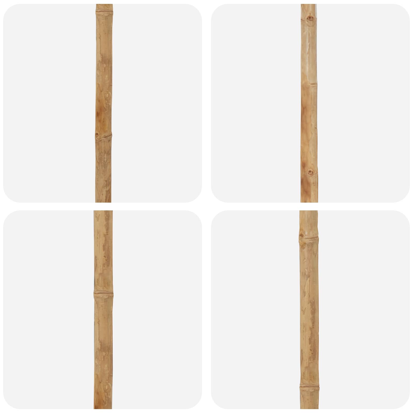 Vrtni suncobran Tamno siva Ø 217 x 230 cm bambus