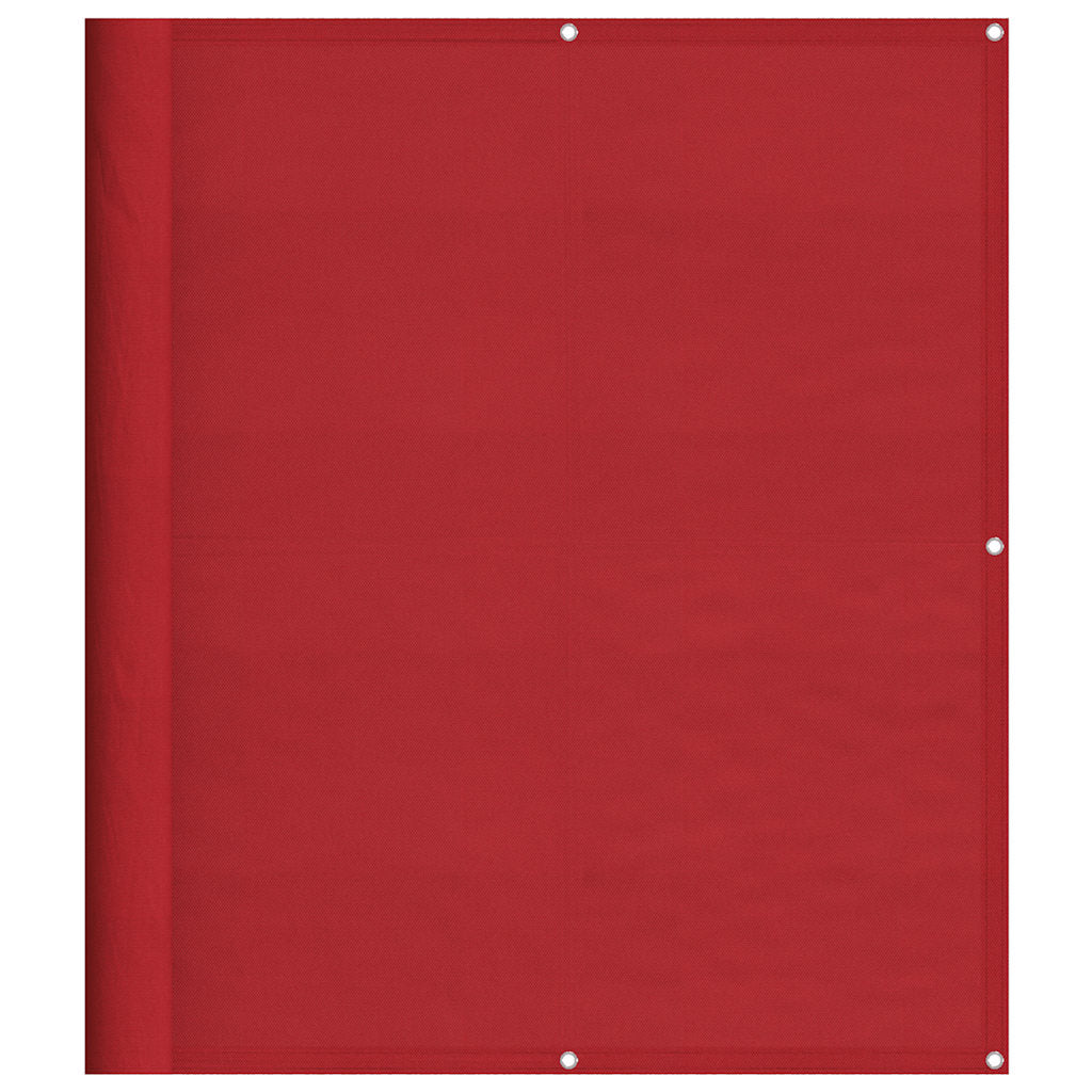 Balkonska pregrada crvena 120x700 cm 100% poliester Oxford