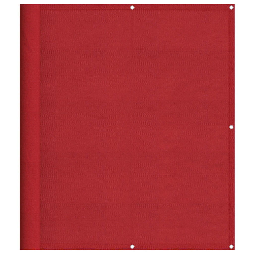 Balkonska pregrada crvena 120x800 cm 100% poliester Oxford