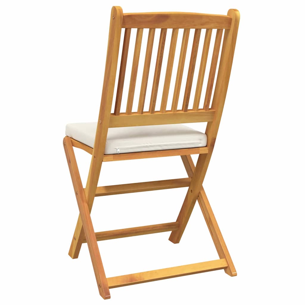 Sklopiva stolica s jastukom 6 pcs Bijelo 49 x 57,5 x 92 cm