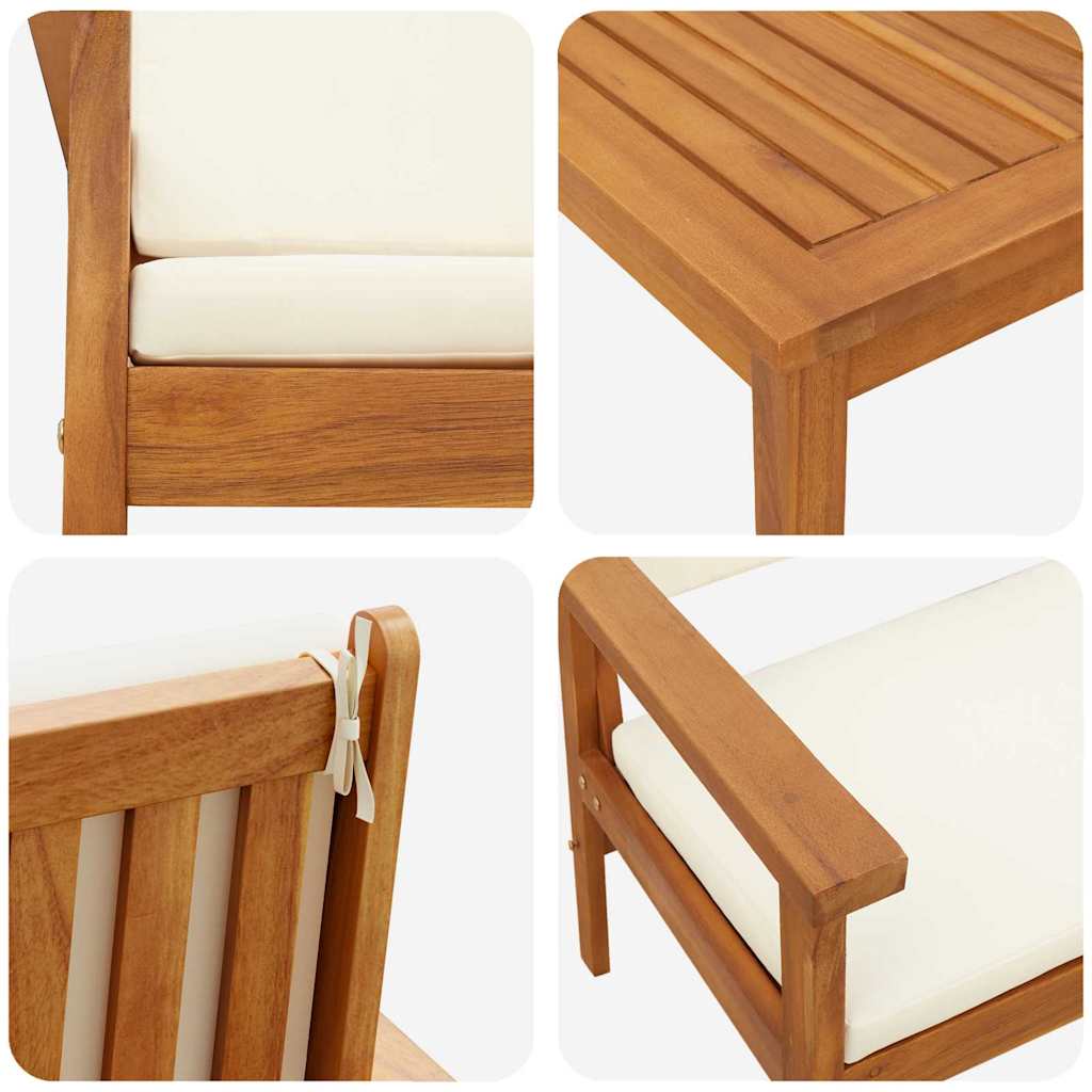 Sjedeća garnitura za vrt 4 pcs Smeđa 120 x 65,5 x 79 cm