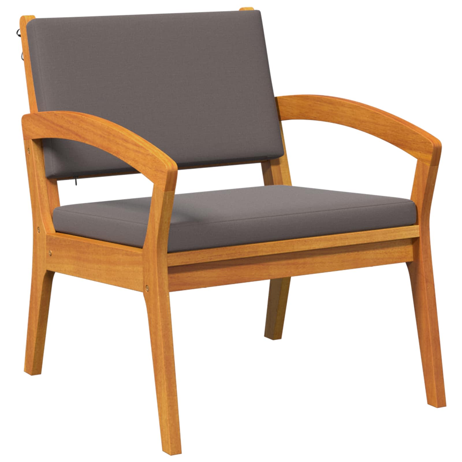 Bistro set s jastukom 5 pcs Smeđa Poliester