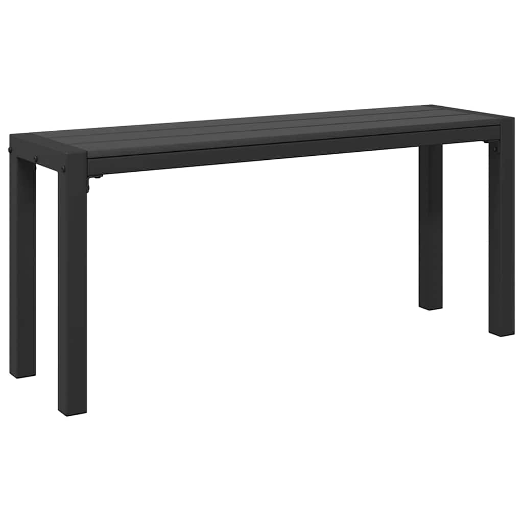Vrtna klupa Crna 100 x 28 x 45cm Čelik