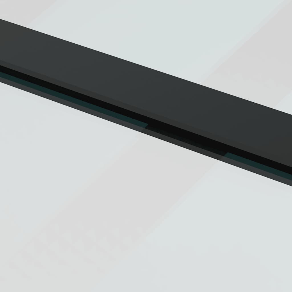 Klizna vrata s priborom 76 x 205 cm od ESG stakla i aluminija