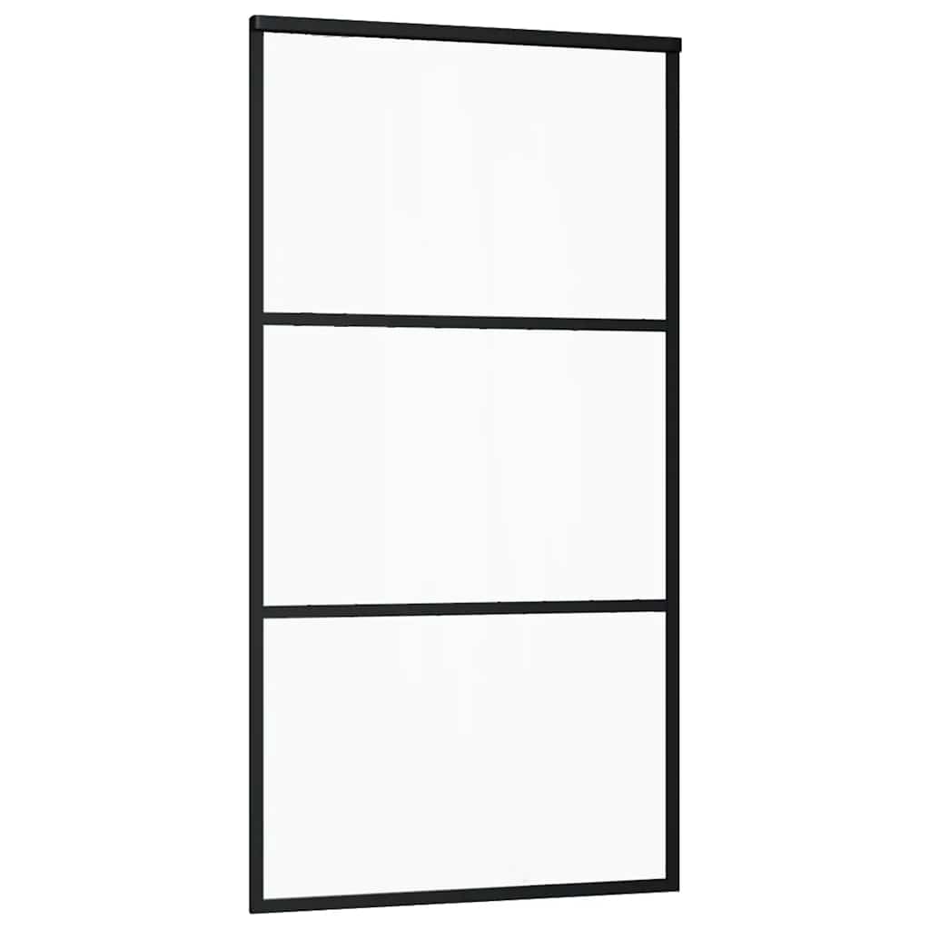 Klizna vrata s okovom 102x205 cm ESG staklo i aluminij