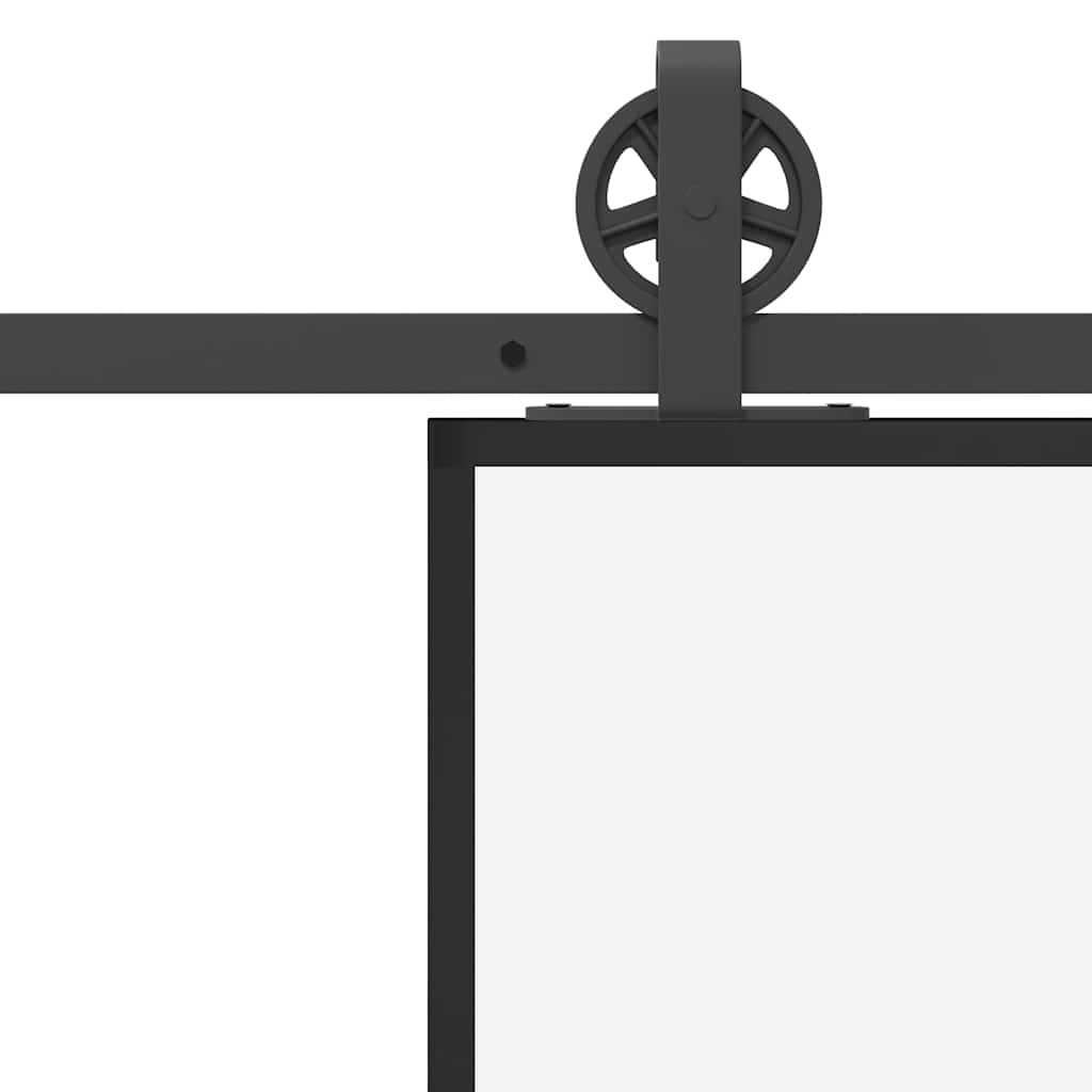 Klizna vrata s okovom 102x205 cm ESG staklo i aluminij