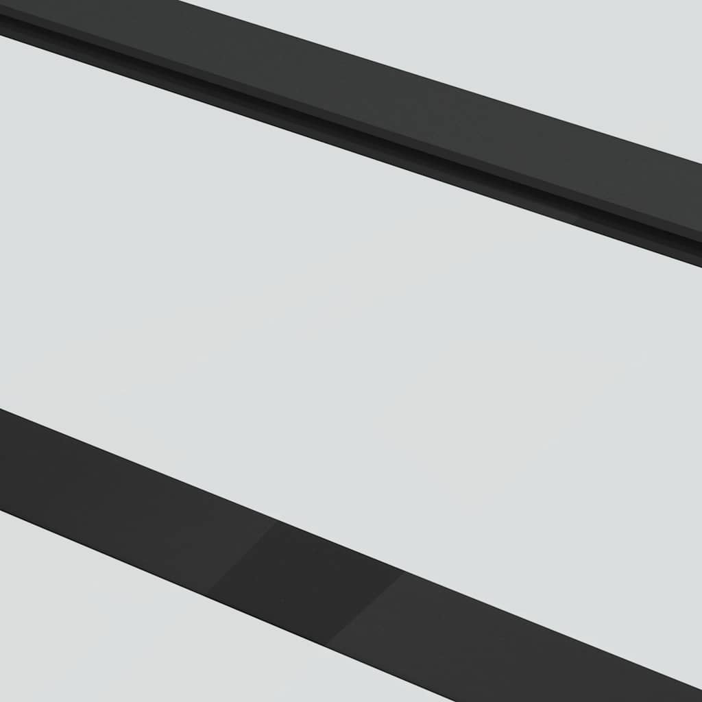 Klizna vrata s priborom 90 x 205 cm od ESG stakla i aluminija