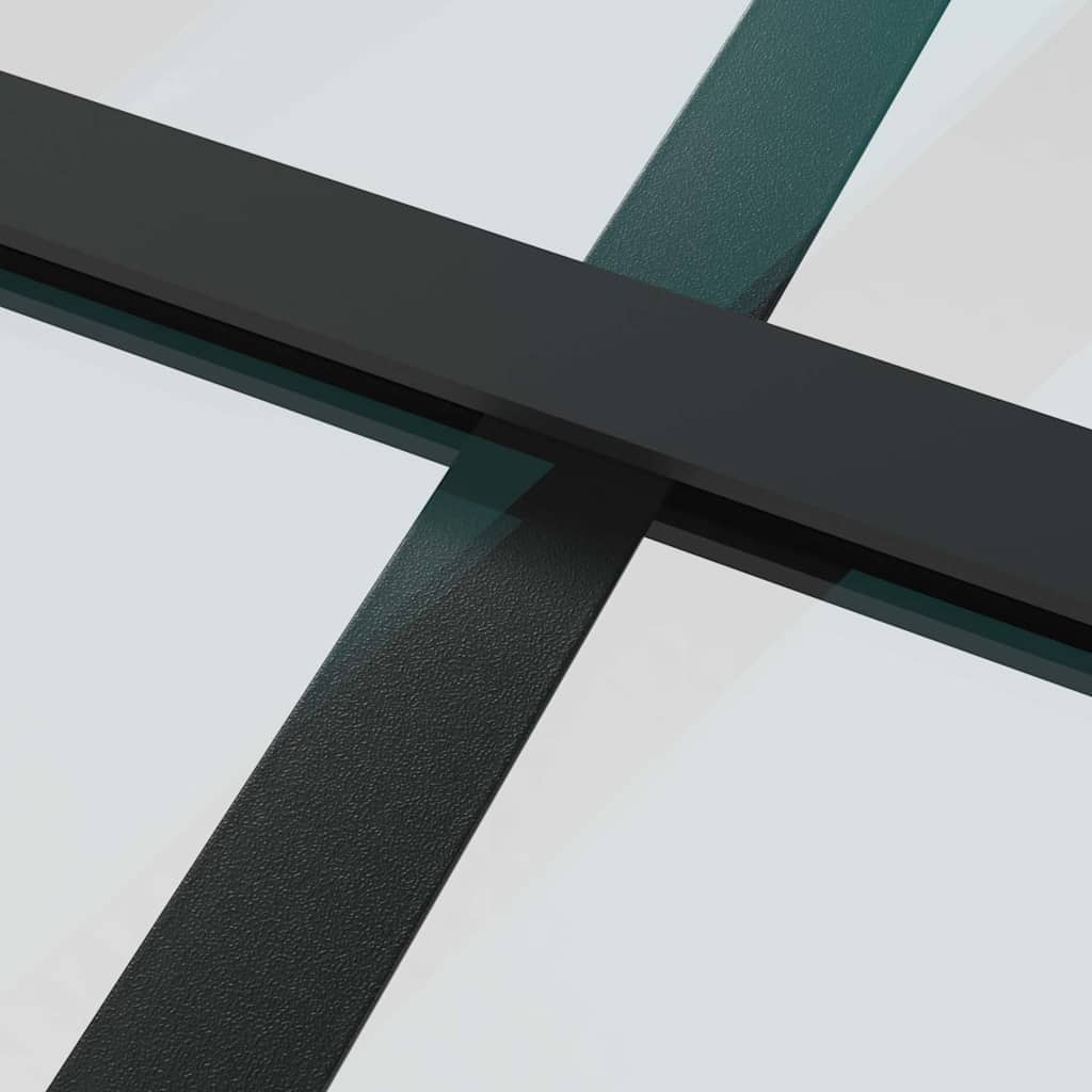 Klizna vrata s priborom 76 x 205 cm od ESG stakla i aluminija