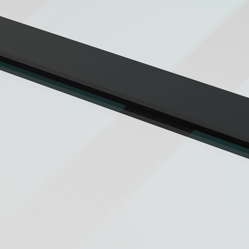 Klizna vrata s priborom 90 x 205 cm od ESG stakla i aluminija