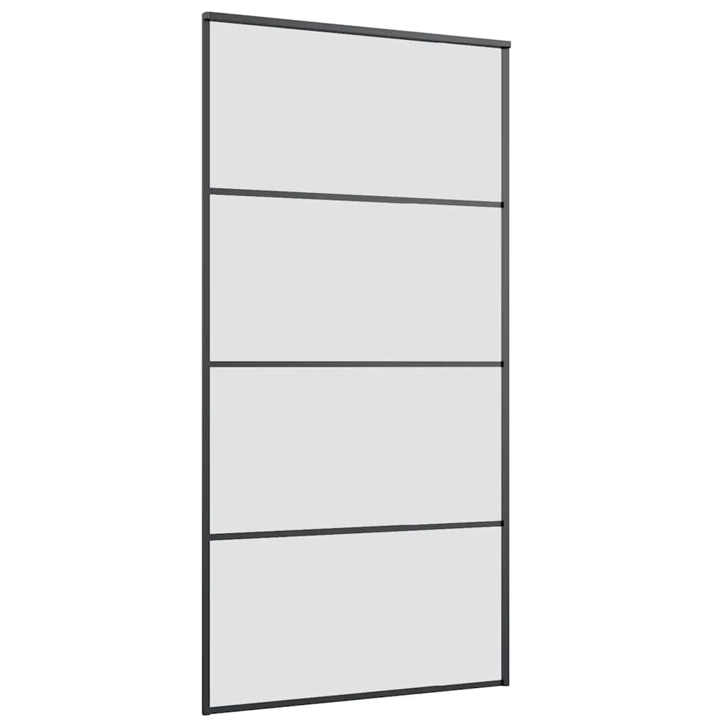 Klizna vrata s priborom 102,5x205 cm od stakla ESG i aluminija