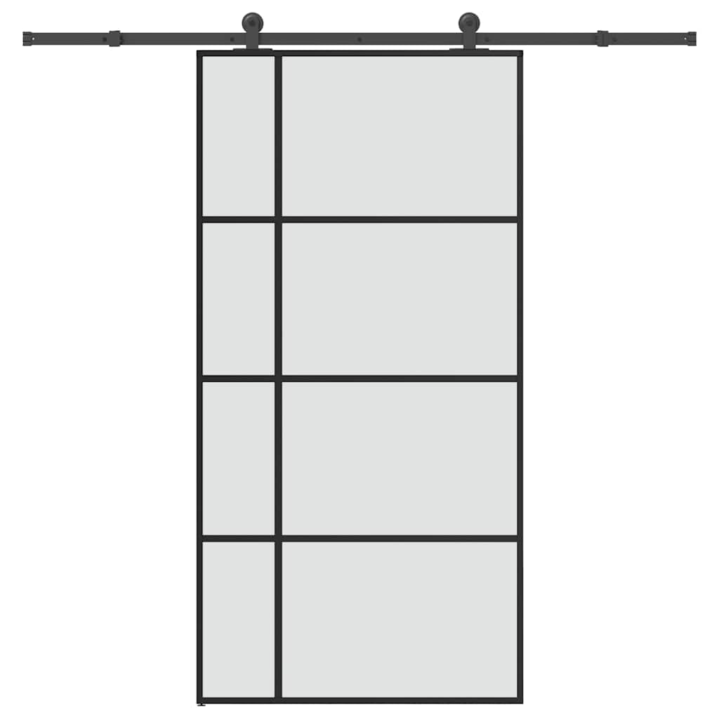 Klizna vrata s priborom 102,5x205 cm od stakla ESG i aluminija