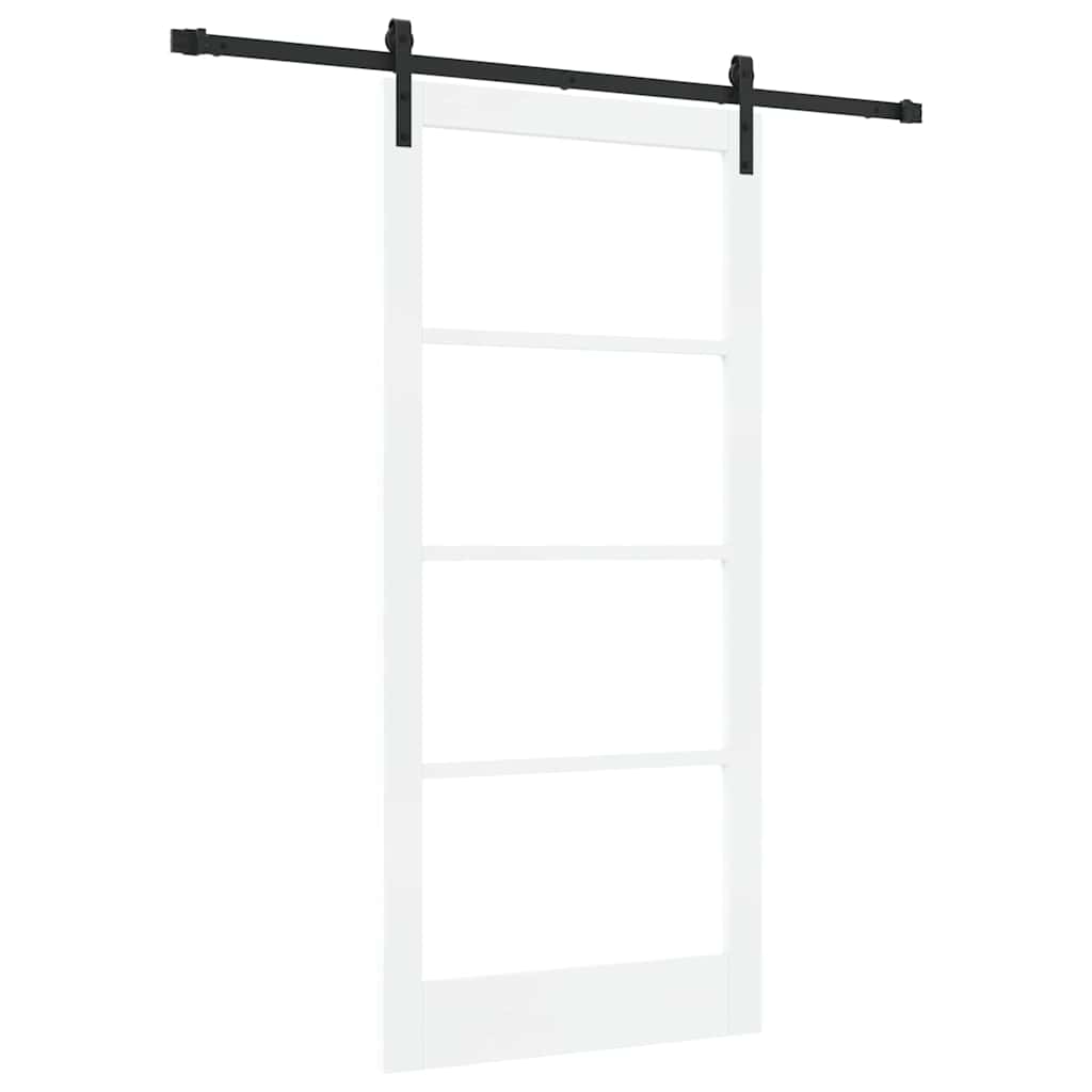 Klizna vrata ORKDAL Bijela i crna 93 x 202 cm