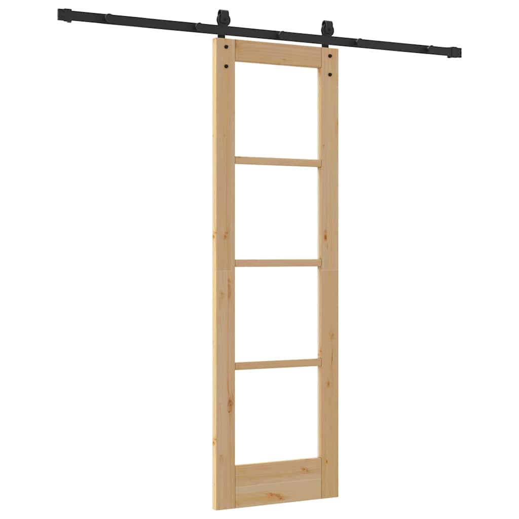 Klizna vrata ORKDAL Prirodna i crna 61 x 198,5 cm