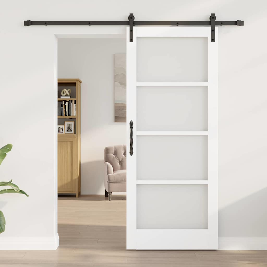 Klizna vrata ORKDAL Bijela i crna 83 x 202 cm