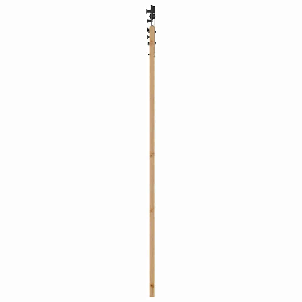 Klizna vrata ORKDAL Prirodna i crna 93 x 202 cm