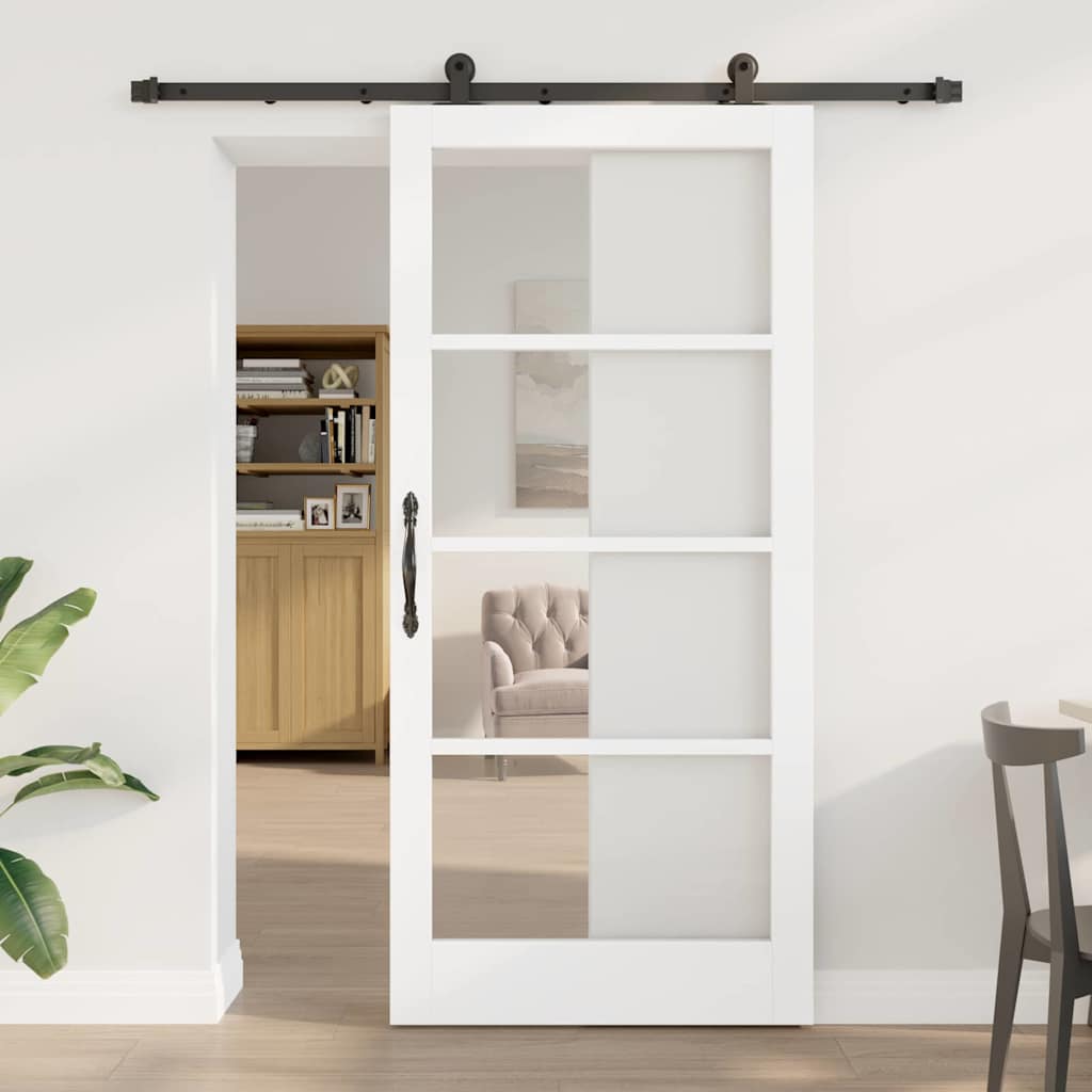 Klizna vrata ORKDAL Bijela i crna 93 x 202 cm