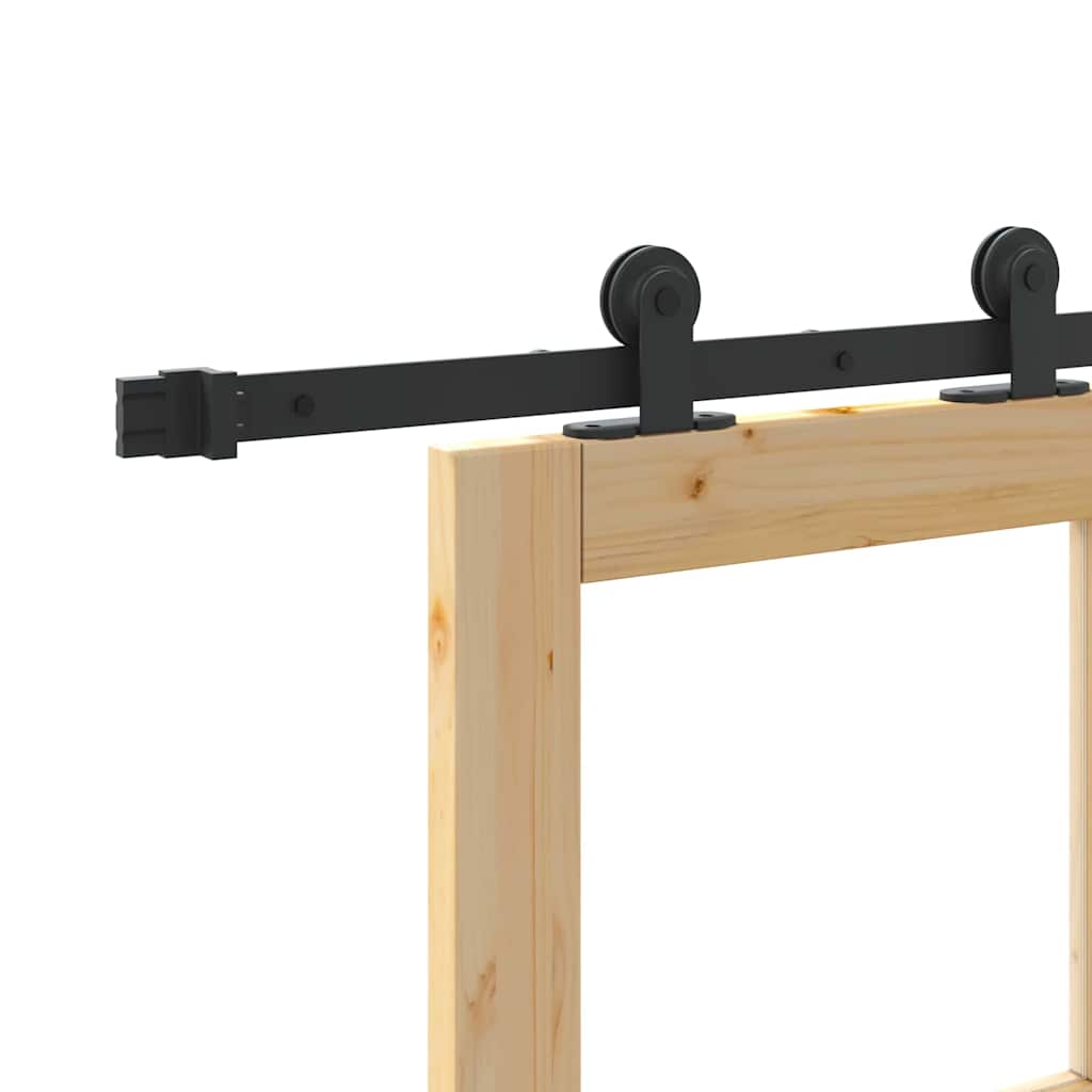 Klizna vrata ORKDAL Prirodna i crna 93 x 202 cm