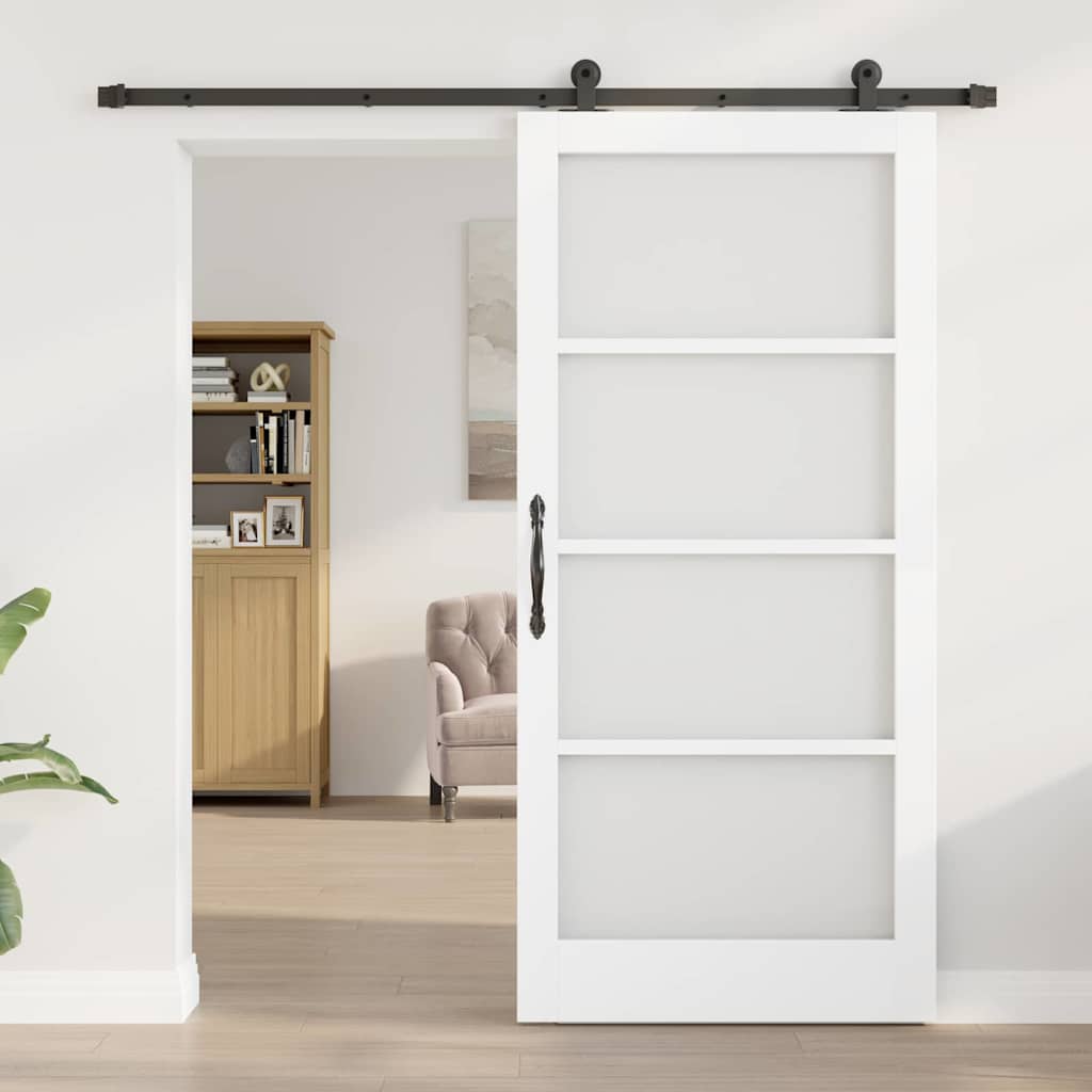 Klizna vrata ORKDAL Bijela i crna 93 x 202 cm
