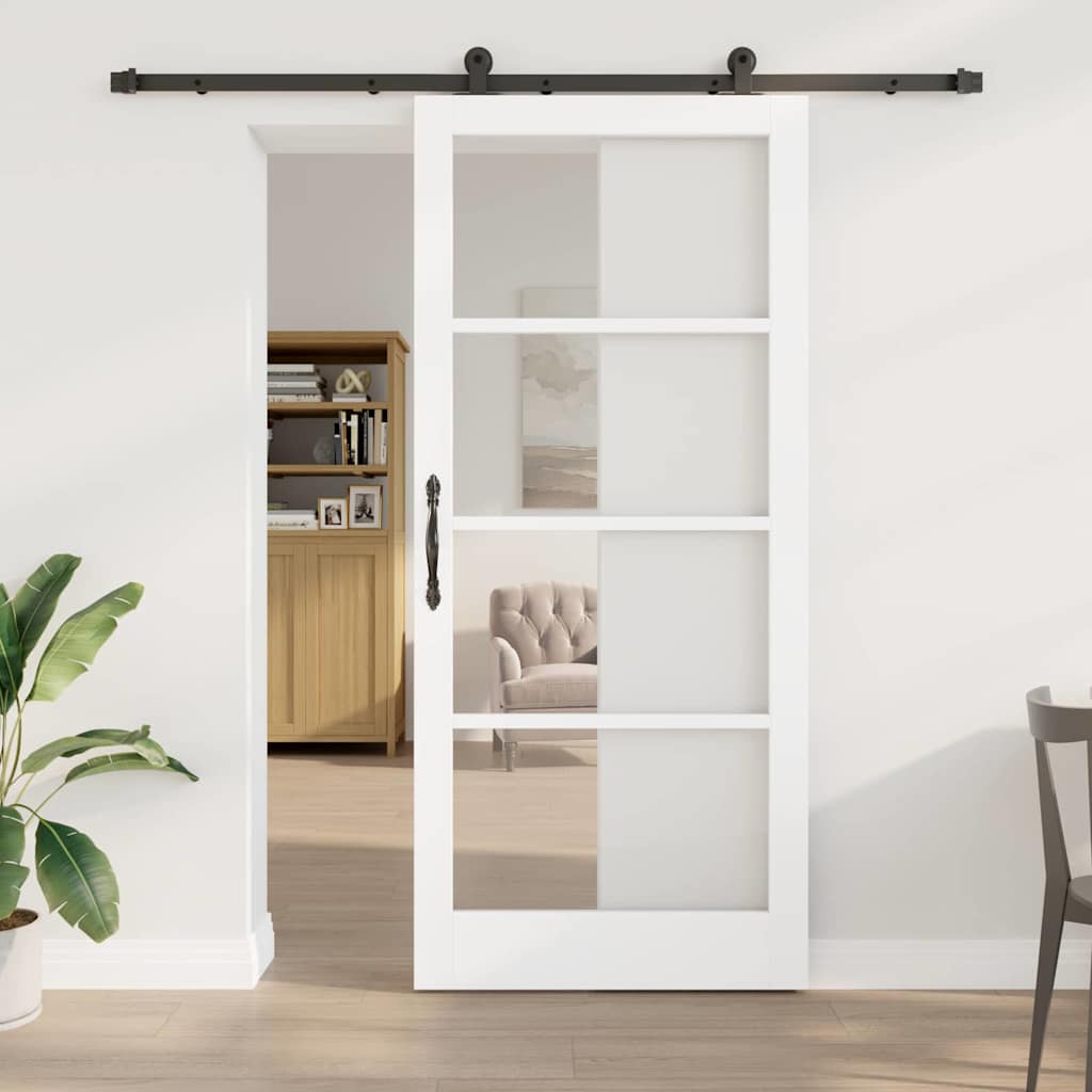 Klizna vrata ORKDAL Bijela i crna 93 x 211 cm