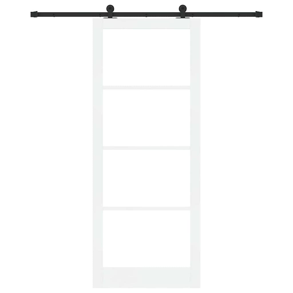 Klizna vrata ORKDAL Bijela i crna 93 x 232 cm