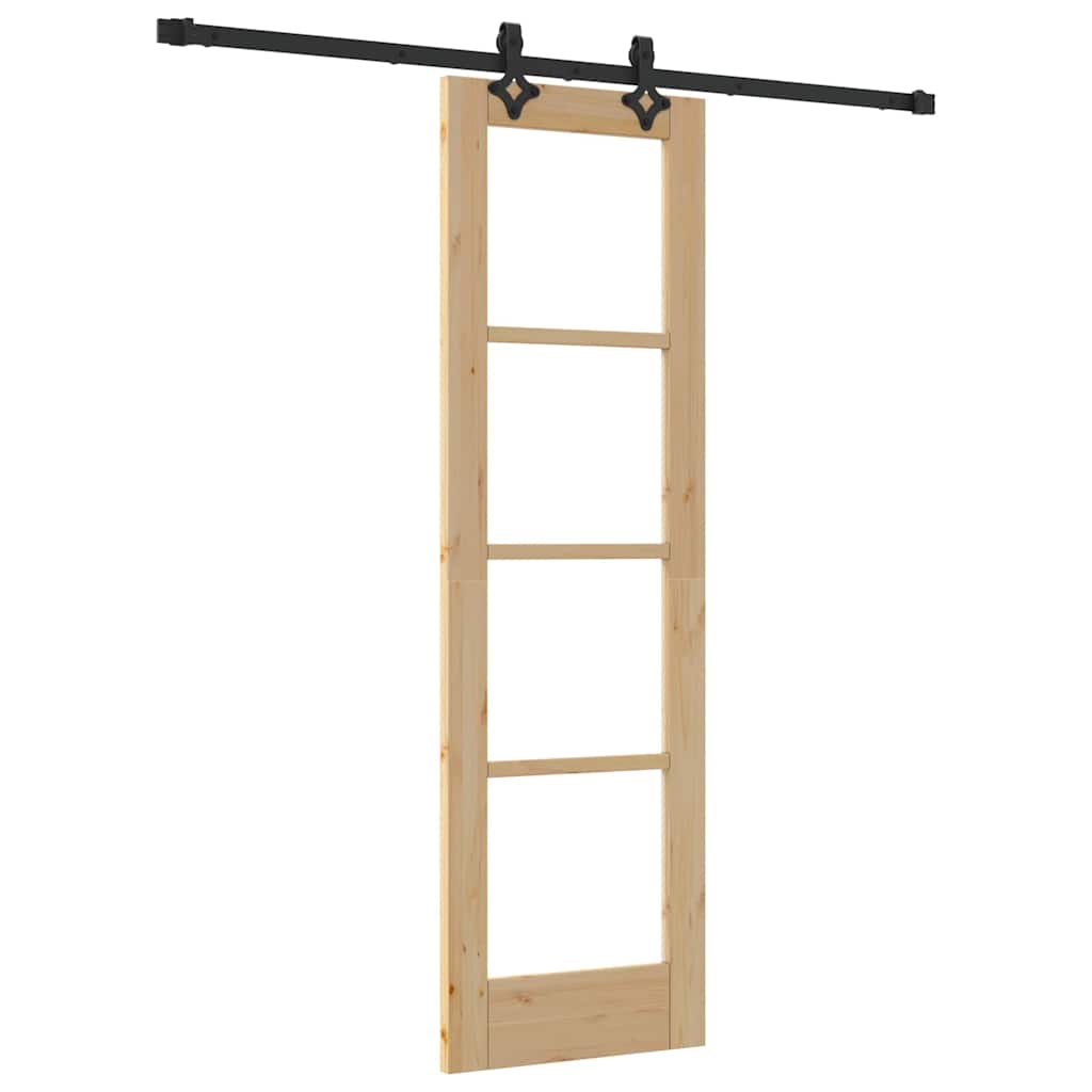 Klizna vrata ORKDAL Prirodna i crna 61 x 198,5 cm