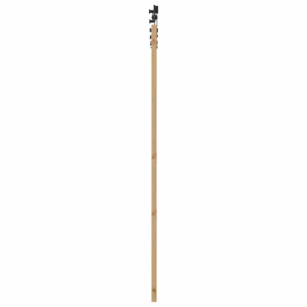 Klizna vrata ORKDAL Prirodna i crna 93 x 202 cm