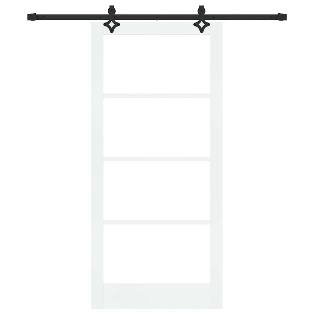 Klizna vrata ORKDAL Bijela i crna 93 x 202 cm