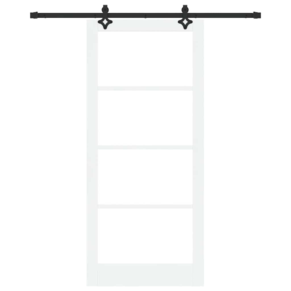Klizna vrata ORKDAL Bijela i crna 93 x 211 cm