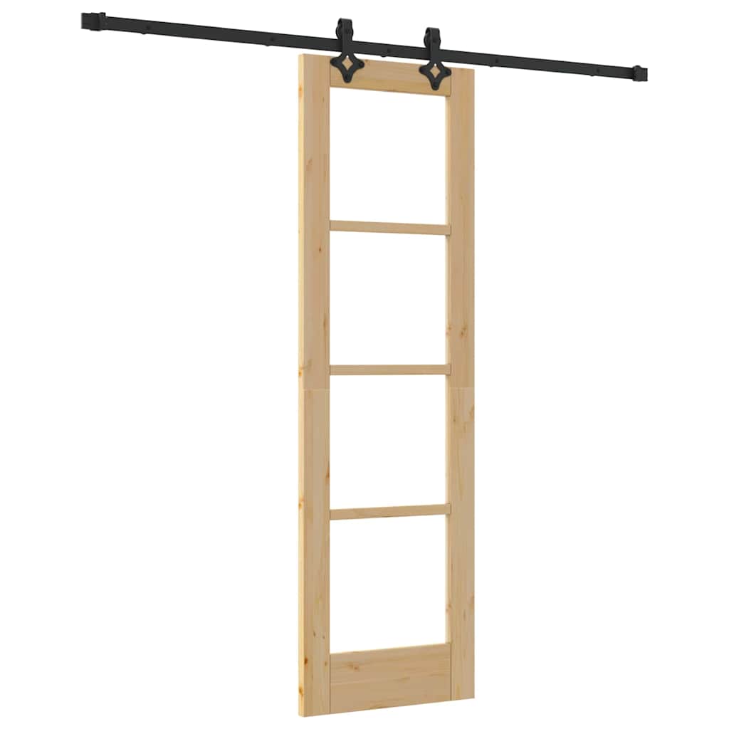 Klizna vrata ORKDAL Prirodna i crna 61 x 198,5 cm