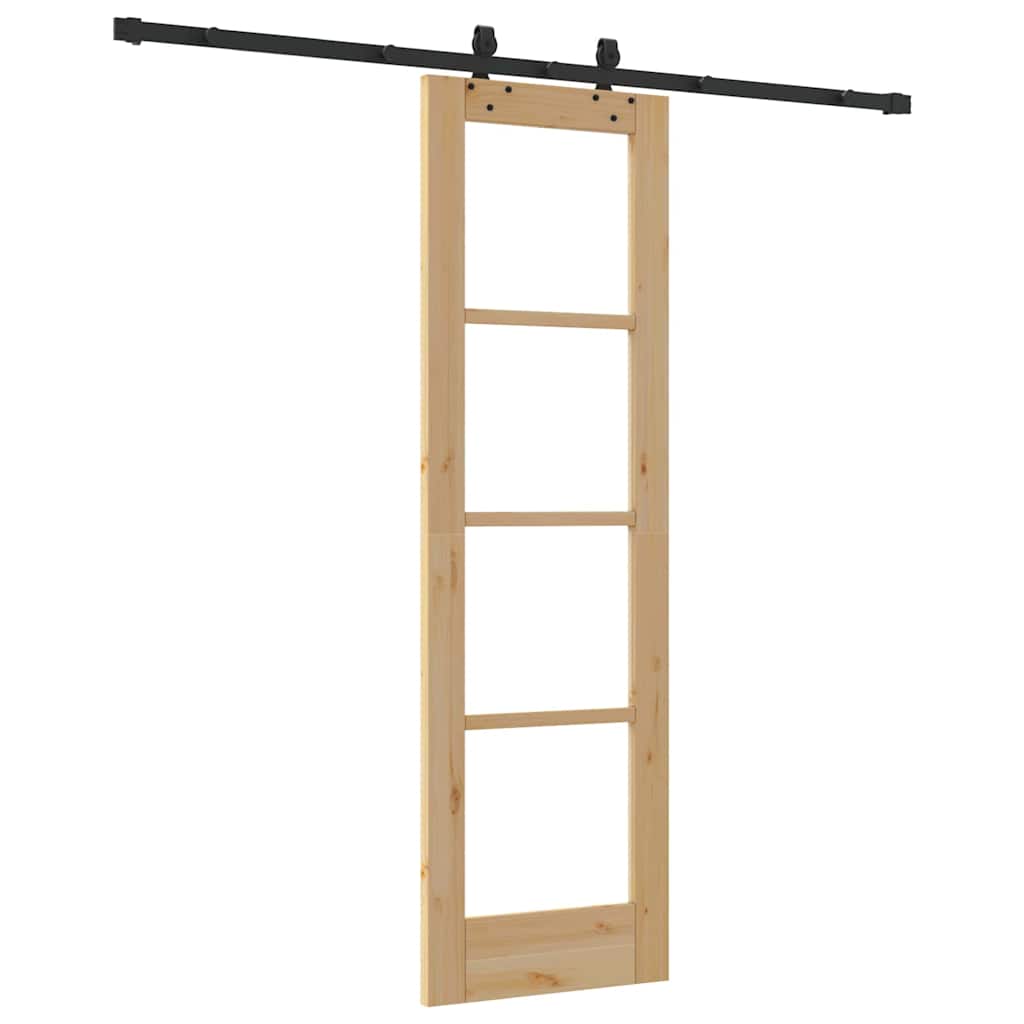 Klizna vrata ORKDAL Prirodna i crna 61 x 198,5 cm