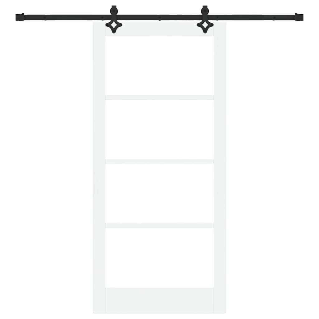 Klizna vrata ORKDAL Bijela i crna 93 x 202 cm