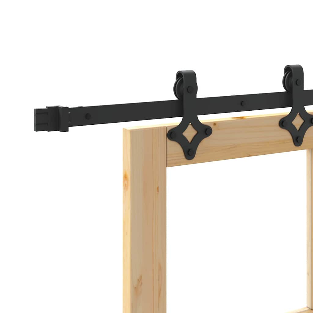 Klizna vrata ORKDAL Prirodna i crna 93 x 232 cm