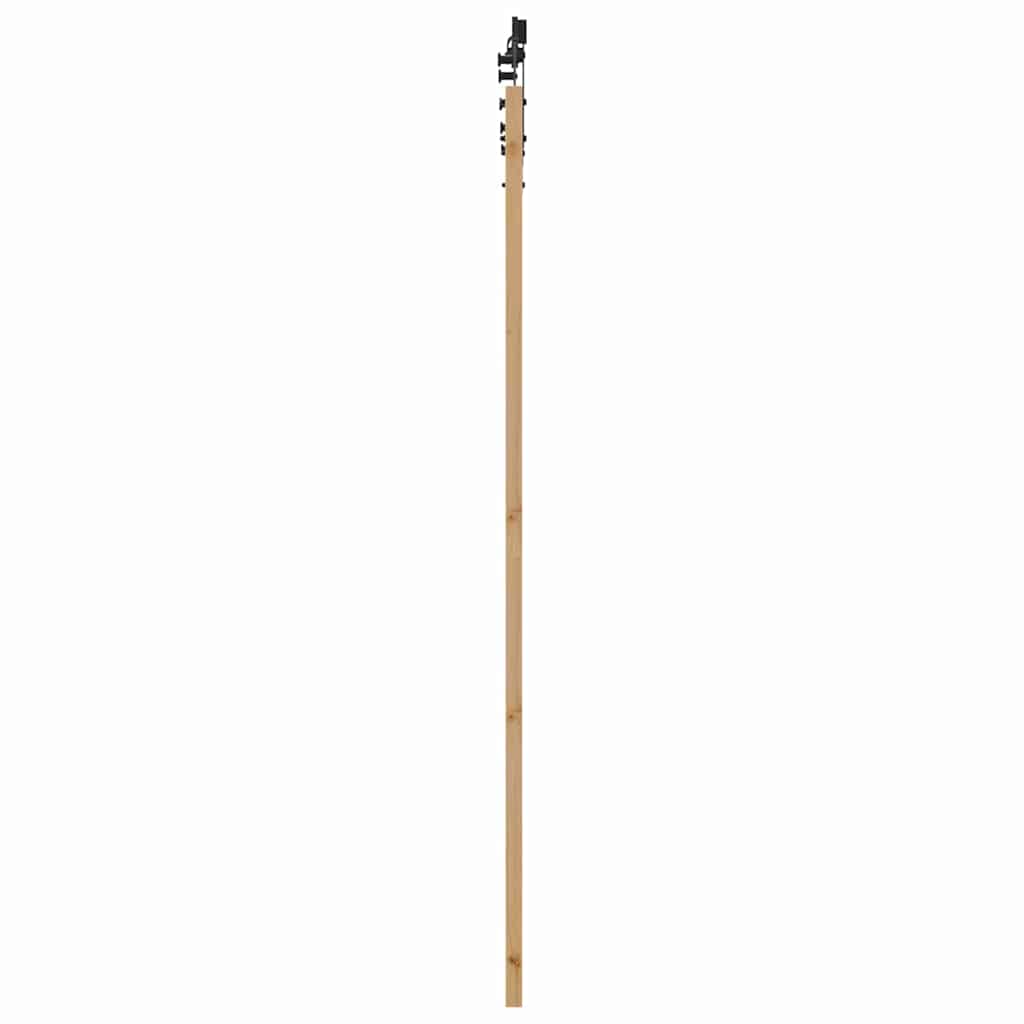 Klizna vrata Prirodna i crna 93 x 211 cm